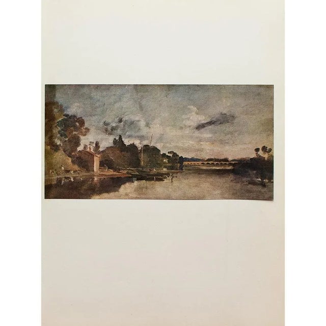 1960 After Joseph Turner, "The Thames Near Walton Bridges", Vintage