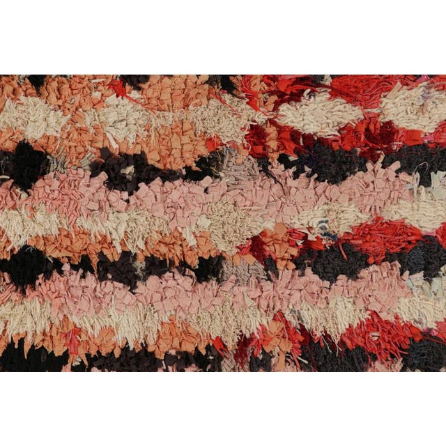 1950s Vintage Moroccan Runner With Polychromatic Geometric Patterns, From Rug & Kilim For Sale - Image 5 of 7