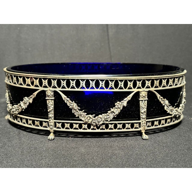 French 19thC Dutch P. Spoelstra Louis XVI Silver Jardiniere Bowl For Sale - Image 3 of 12