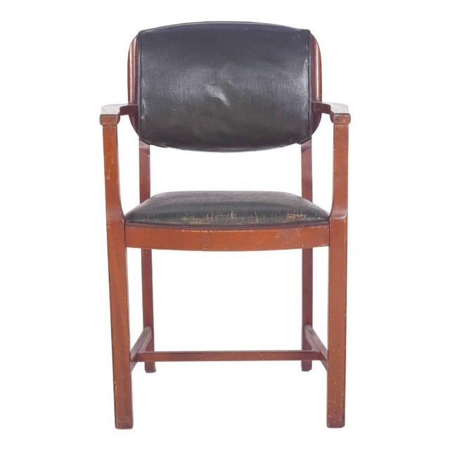 Wood Portuguese Desk Armchair, 1950s For Sale - Image 7 of 7