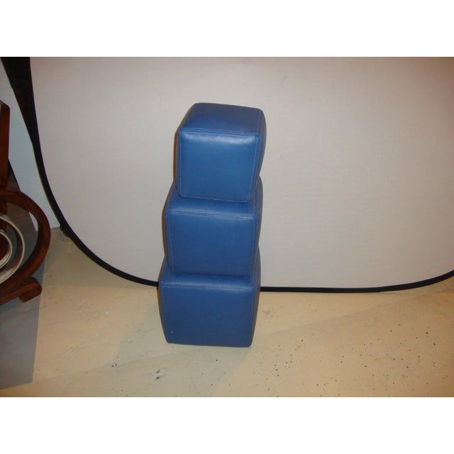 Dakota Jackson Leather Cubes - Set of 3 For Sale - Image 5 of 9