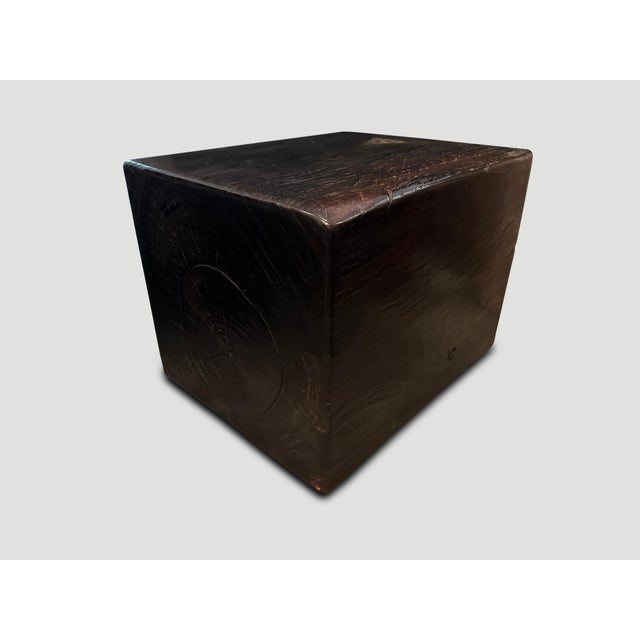 Andrianna Shamaris Impressive Log Side Table or Bench For Sale - Image 4 of 6