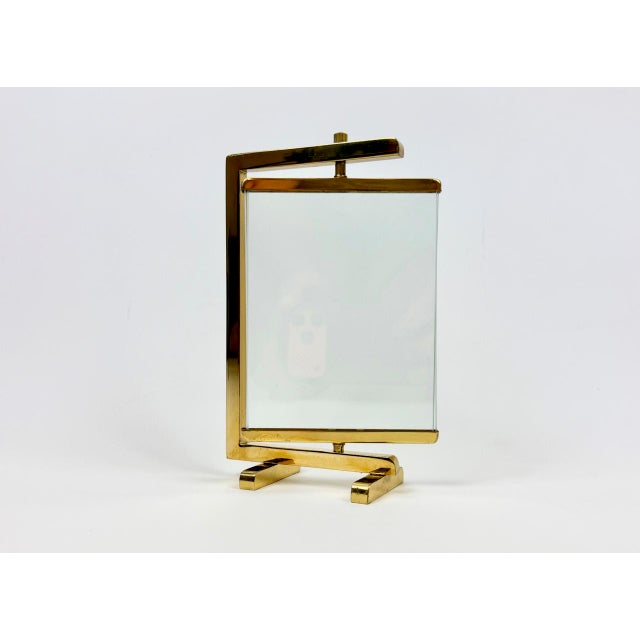 Gold Vintage Polished Brass Picture Frame, 1970s For Sale - Image 8 of 10