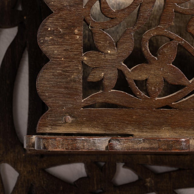 Early 20th Century Belgium Art Nouveau Chocolate Wood Desk Accessory For Sale - Image 13 of 15