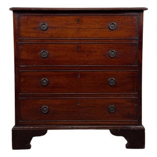 18th Century English Antique Georgian Storage Box with Trompe-L'œil Drawers For Sale