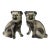 Vintage Taiwan Ceramic Pug Dog Figurines – Pair For Sale