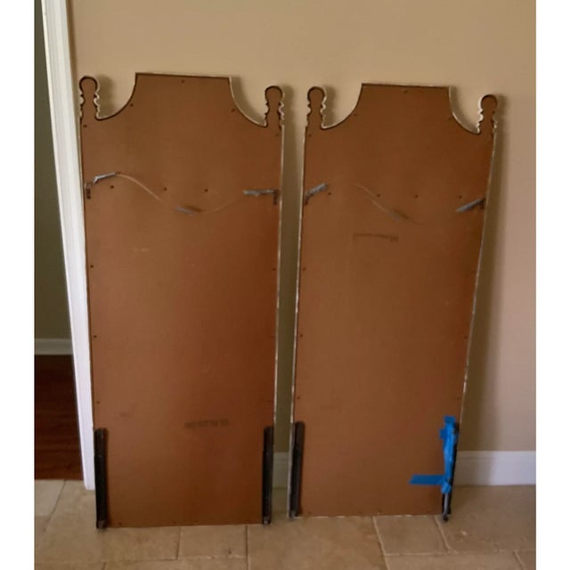 2020s Vintage 60’s Twin Faux Bamboo & Seashell Encrusted Wall Mirrors - Designed by Cheryl P. Kohloff For Sale - Image 5 of 18