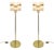 Italian Brass and Glass Floor Lamps by Gaetano Sciolari, 1970s, Set of 2 For Sale - Image 9 of 9