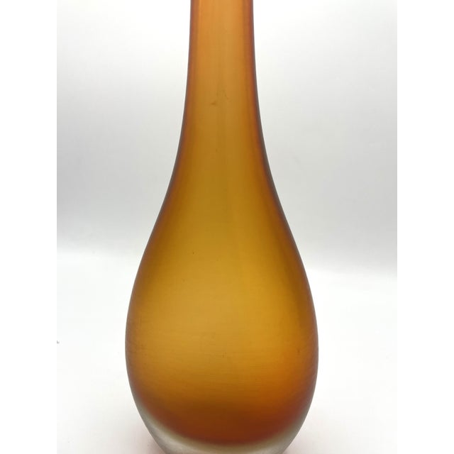 Incisi Series Vase in Orange by Paolo Venini for Venini, 1970s For Sale - Image 3 of 7
