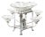 19th Century Sheffield Plate Cut Glass Epergne Centrepiece, 1820s For Sale