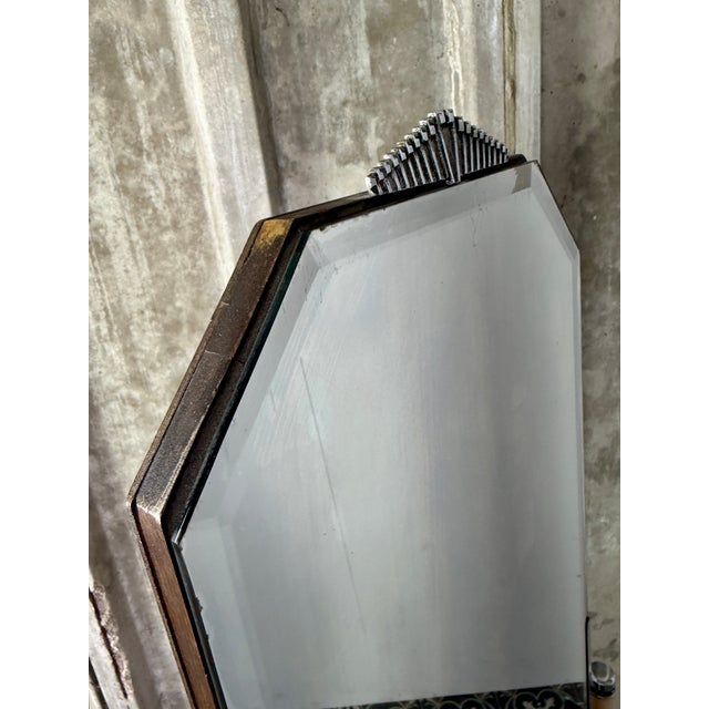 Vintage Art Deco Cheval Mirror with Industrial Function, 1930s For Sale - Image 4 of 17