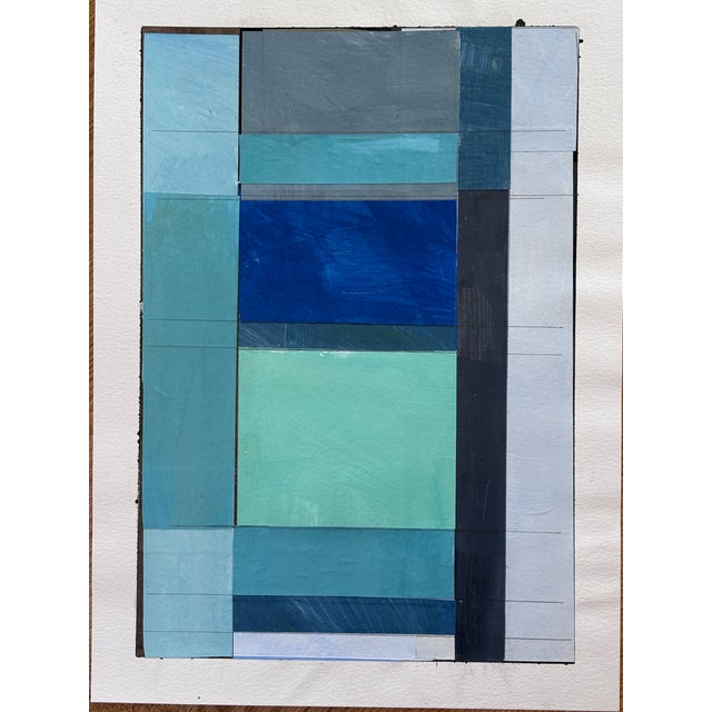 Discover the allure of contemporary art with this stunning 11x15" original collage painting, expertly crafted to bring...
