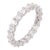 Lugano 2.07 Carat Diamond 18k White Gold Eternity Band, Size 6.25 For Sale