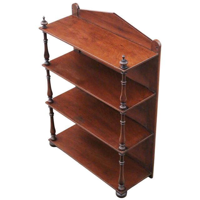 Brown Antique Victorian Mahogany Floor or Wall Shelves, 1870 For Sale - Image 8 of 11