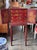Red 19th Century English Red Lacquered Chinoiserie Cabinet For Sale - Image 8 of 14