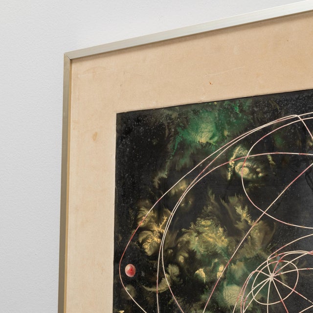 20th Century Belgian Artwork With Metal Frame For Sale - Image 11 of 18