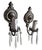 Metal 1910s Brass With Original Silverplate Sconces With Crystal Drops For Sale - Image 7 of 8