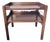Vintage Georgian Style Two-Tier Mahogany Side Table 26” Height, Scalloped Apron Edge, Tea Table For Sale