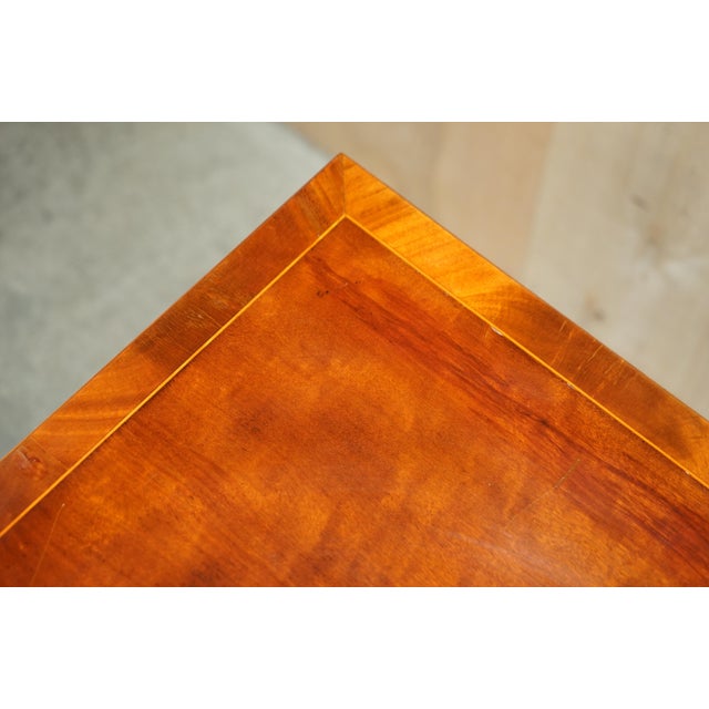Antique Sheraton Burr & Burl Walnut Card Games Table with Satinwood Detail For Sale - Image 11 of 18