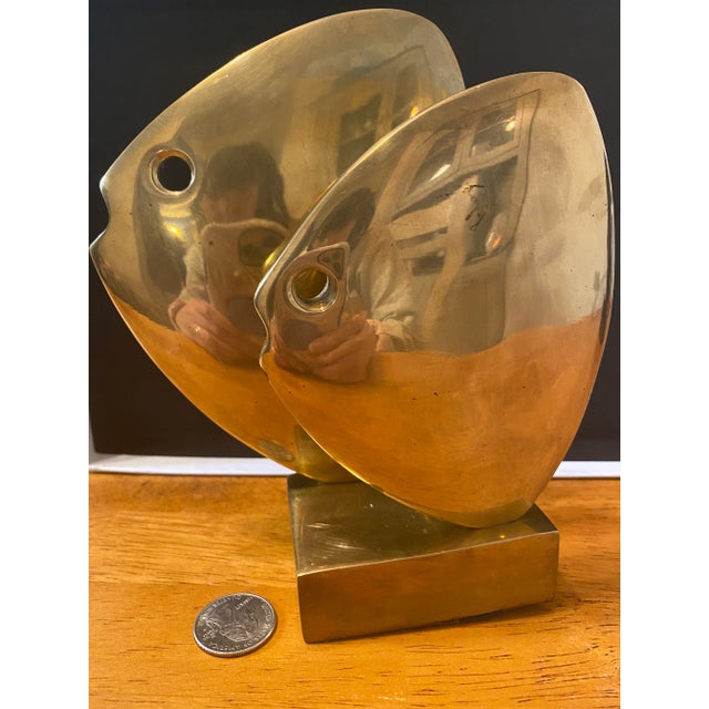 Mid Century Brass Fish Design Inspired by Hattakitkosol Somchai For Sale - Image 9 of 9