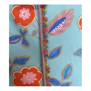 5 Yards of Designer Guild Inessa Fabric & 3 Yards of Matching Trim- 3 Pieces