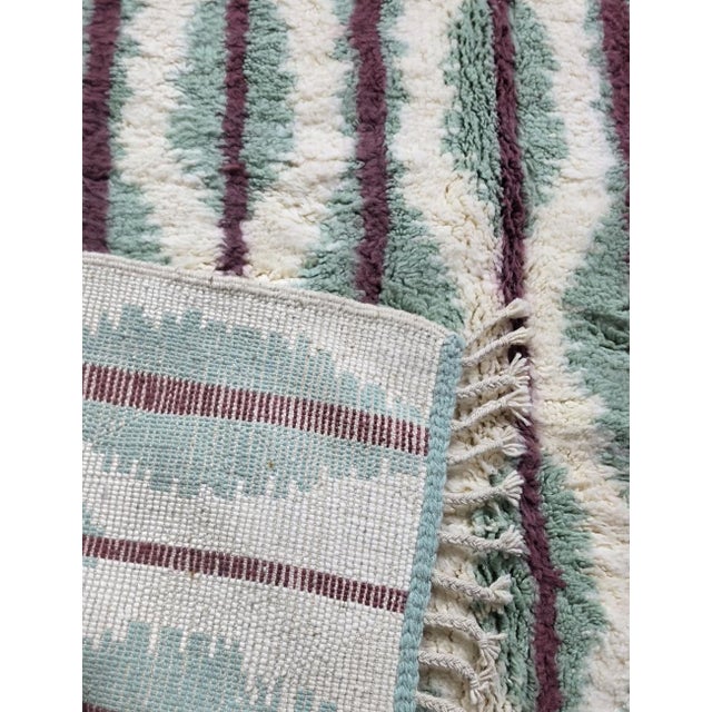 Textile Sage Green Moroccan Rug - 9.8 X 6.8 Ft For Sale - Image 7 of 8