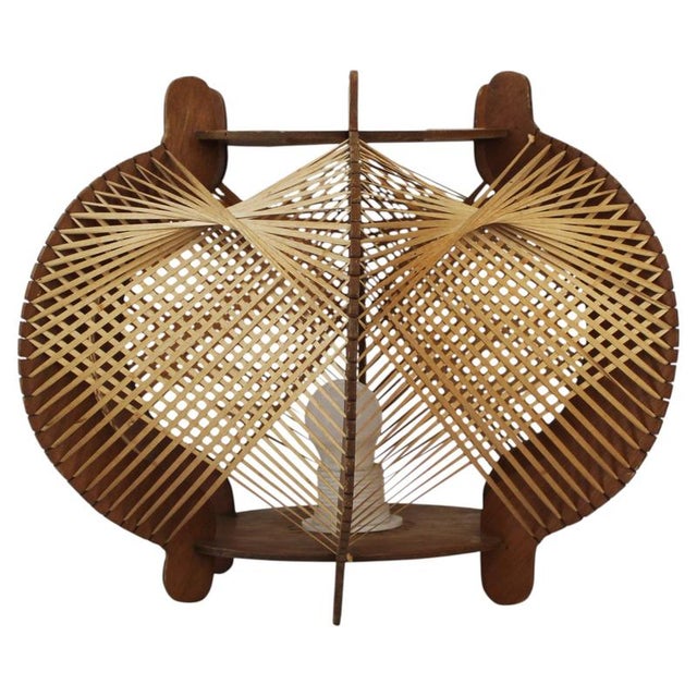 Scandinavian Modern Wooden Table Lamp, 1960s For Sale - Image 10 of 10