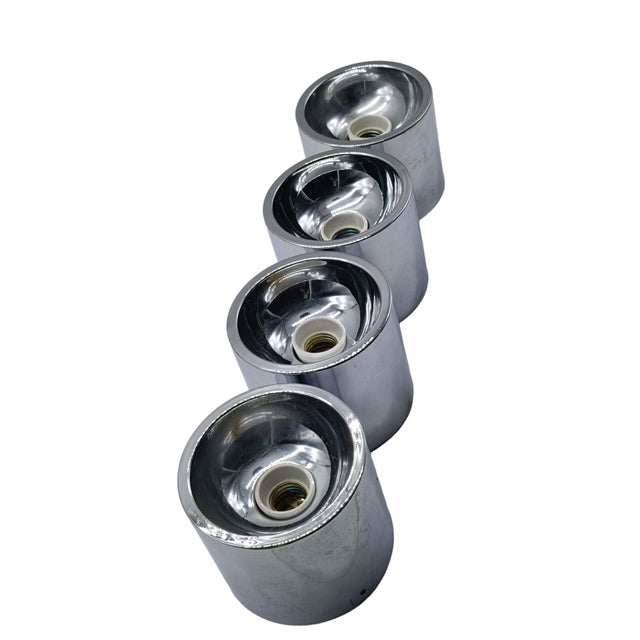 1970s Polished Chrome Metal Spotlight from Luci Italia, 1970s For Sale - Image 5 of 7