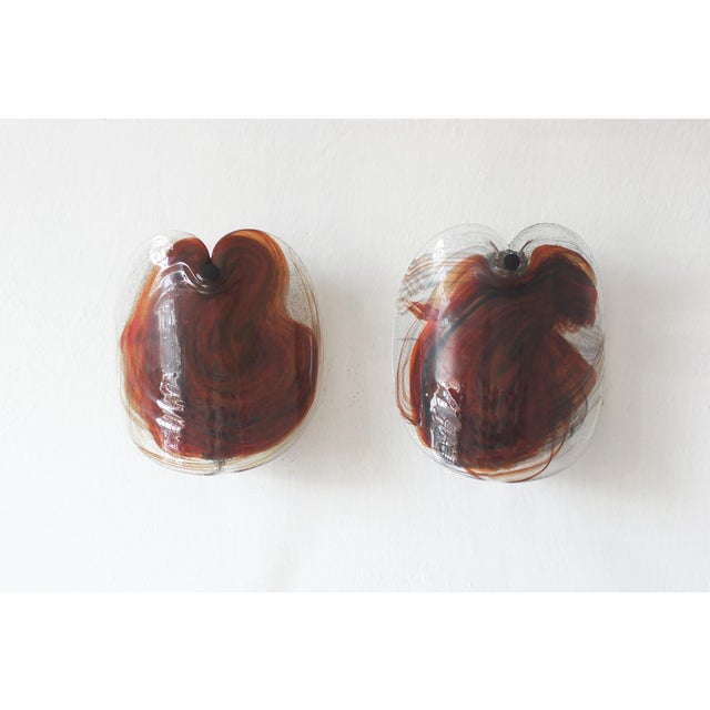 Vintage Glass Sconces by Per Lutken for Holmegaard, 1970s, Set of 2 For Sale - Image 9 of 9