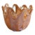 Murano Amber Glass Decorative Bowl For Sale