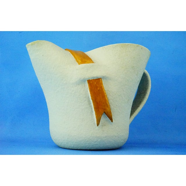 Modernist Ceramic Jug Vase by Studio Umbria ARS Umbra Umbertide, 1950s For Sale - Image 17 of 18