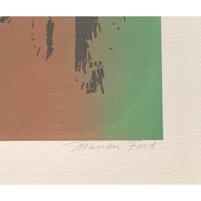 1970s 1970s Abstract Embossed Print - Signed and Numbered For Sale - Image 5 of 9