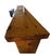 Late 20th Century Rustic Live-Edge Solid Wood & Corrugated Metal Open Bookcase For Sale - Image 4 of 8