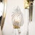 1970s Mid-Century Hand-Blown Black Linear Murano Glass Leaf Sconces by Franco Luce For Sale - Image 5 of 15