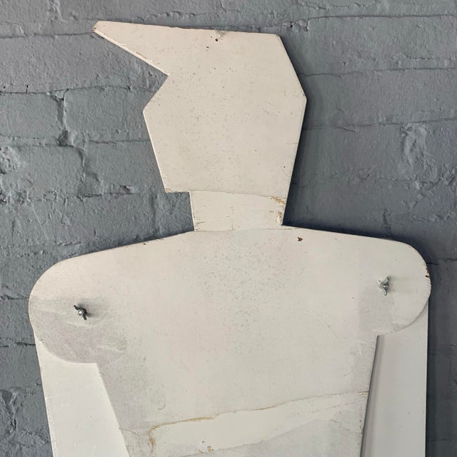 Fabulous vintage handmade post modern large articulating male figure. Can pose however you’d like. Nylon string to hang....