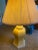 Presenting a butter yellow Italian style lamp. This piece would look great in a bright colorful room. It reminds me of a...