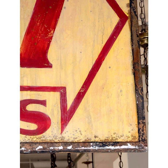 Metal Reclaimed 137 Shoes Marty Supreme Movie Set Sign For Sale - Image 7 of 10