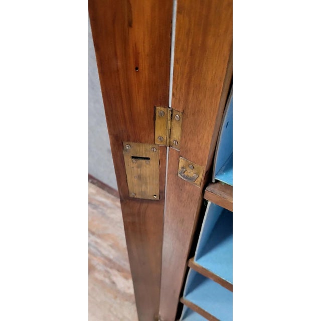 Wood Napoleon III Notary's Administration Filing Cabinet in Walnut, 1850s For Sale - Image 7 of 13