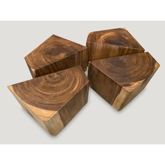 Andrianna Shamaris Reclaimed Wood Modular Coffee Table or Side Tables For Sale - Image 4 of 18