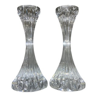 Baccarat France Crystal Candlestick Holders For Sale