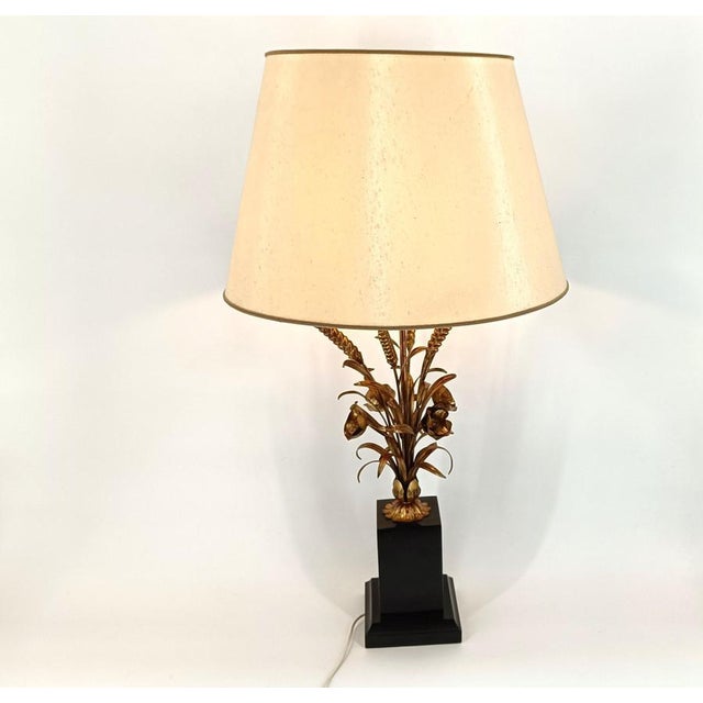 Vintage Sheaf of Wheat Table Lamp, 1960s For Sale - Image 9 of 10