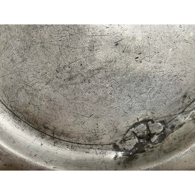 English Early 19th Century Old English Pewter Platter For Sale - Image 3 of 6