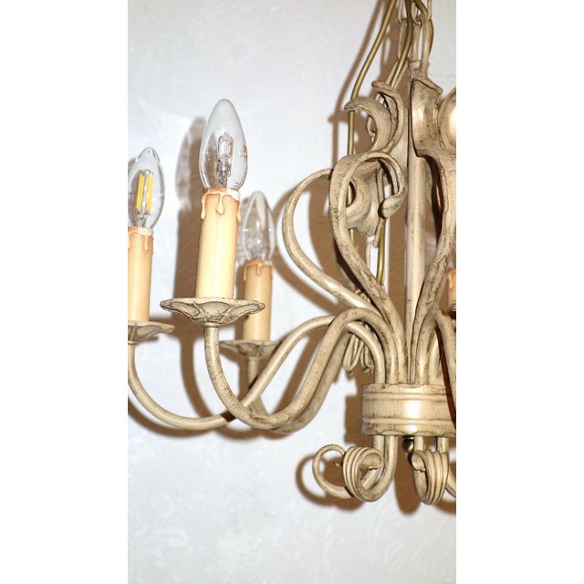Wrought Iron Ceiling Lamp from Koch & Sons, 1960s For Sale - Image 10 of 10
