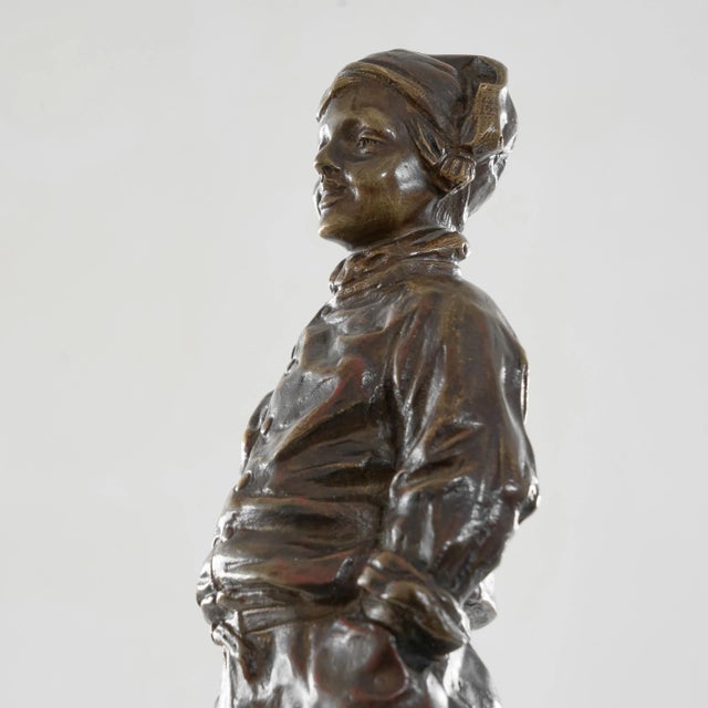 1920s Bronze Sculpture of a Boy by Josép Cardona I Furró, 1920s For Sale - Image 5 of 10