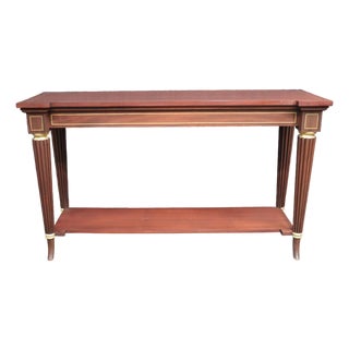 McLain Wiesand Mahogany Console Table With Inlay For Sale