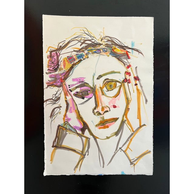 "Piara" Unframed Collage on Paper For Sale - Image 13 of 13