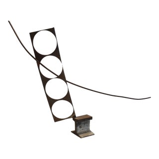 Steel Table Top Sculpture For Sale