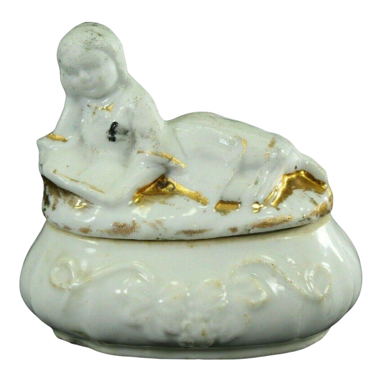 Mid 19th Century Victorian Conta & Boehme German Porcelain Fairing Box