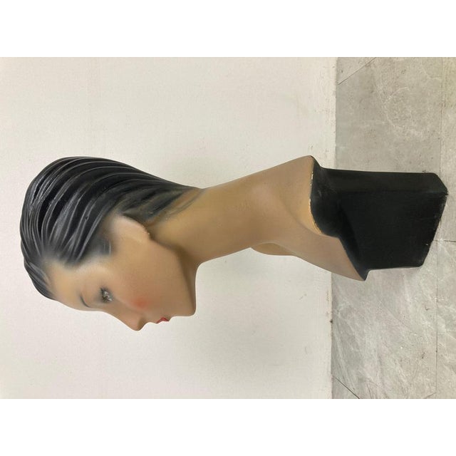 Gold Vintage Mannquin Head, 1960 For Sale - Image 8 of 10