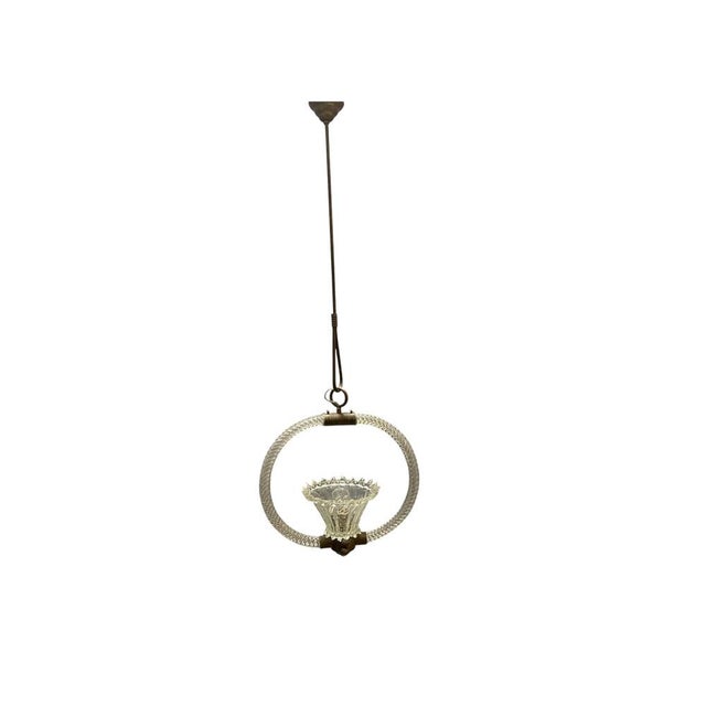 Murano Glass Pendant from Barovier, 1940s For Sale - Image 14 of 14